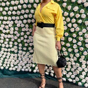 JH Collectibles Yellow Blouse sz 8